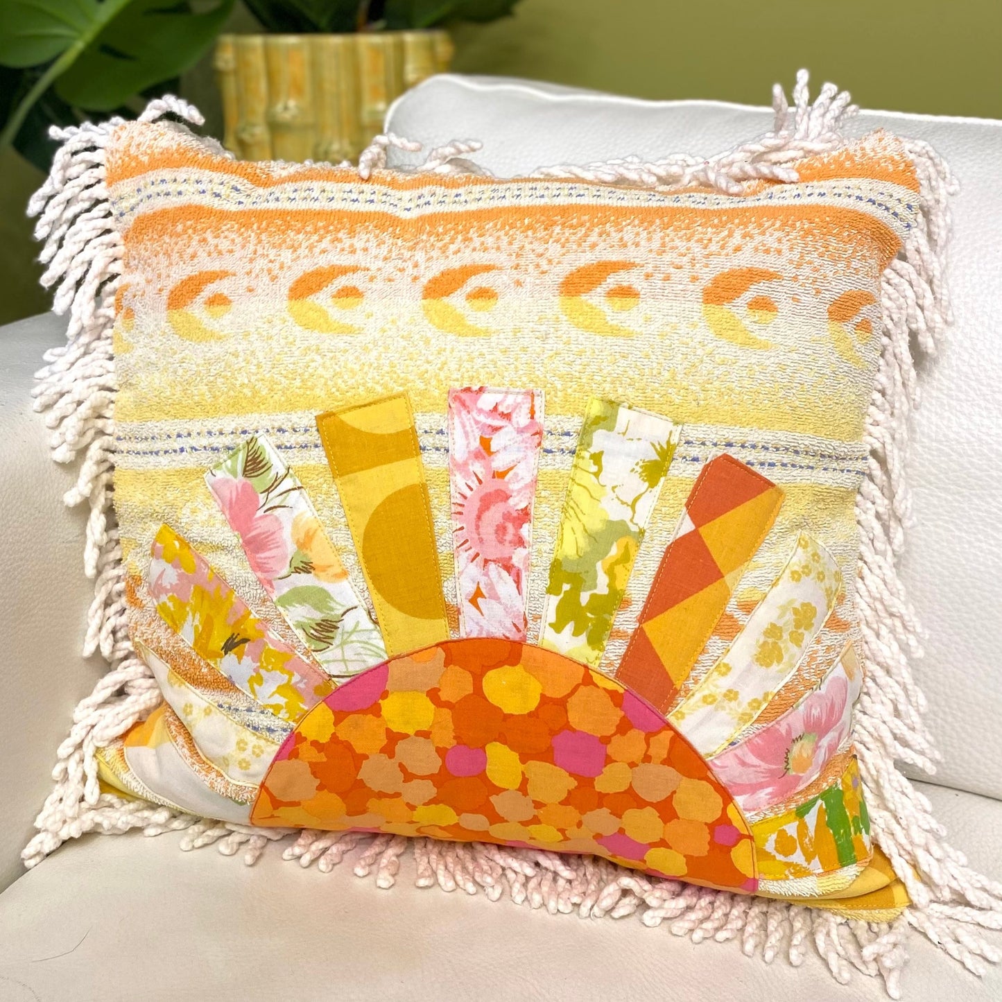 Huron Sunset Applique Cushion Cover