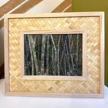 Bamboo Graffit Framed Photograph